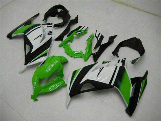 Carenados Moto Kawasaki Ninja 300 EX300R 2013-2024 - Blanco Verde Negro Baratos