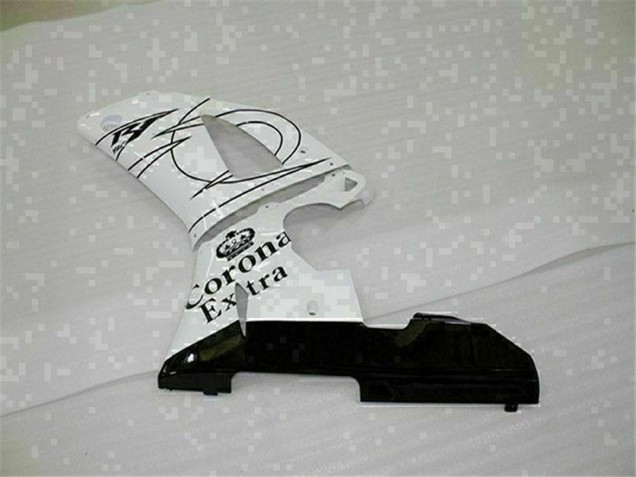 Carenados Moto Yamaha YZF R1 2000-2001 - Blanco Negro Corona Extra Baratos