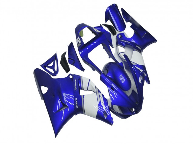 Carenado Moto Yamaha YZF R1 2000-2001 - Azul Blanco Baratos