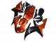 Carenados Moto Yamaha YZF R1 2002-2003 - Naranja Negro Mate Baratos