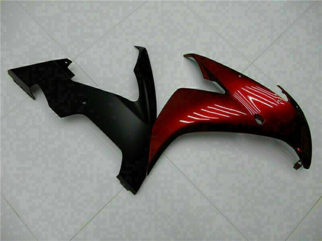 Carenados Moto Yamaha YZF R1 2004-2006 - Rojo Granate Negro Mate Baratos