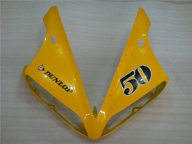 Carenados Moto Yamaha YZF R1 2004-2006 - Amarillo Negro Brillante Dunlop 50 Baratos