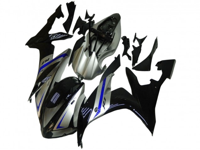 Carenados Moto Yamaha YZF R1 2004-2006 - Plata Azul Negro Baratos