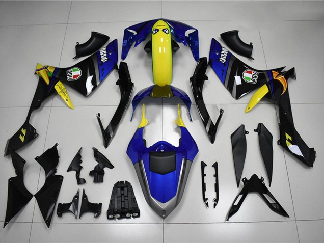 Carenados Moto Yamaha YZF R1 2007-2008 - Azul Amarillo Negro Tiburón Baratos