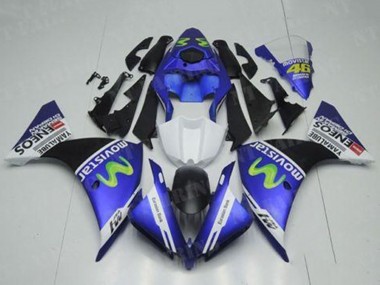 Carenados Moto Yamaha YZF R1 2012-2014 - Azul Blanco Negro Verde MoviStar Yamalube ENEOS Baratos