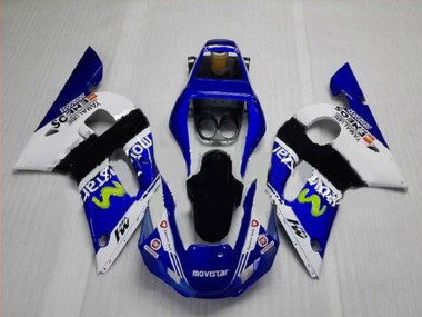 Carenados Moto Yamaha YZF R6 1998-2002 - Blanco Azul Negro MoviStar ENEOS Yamalube Baratos