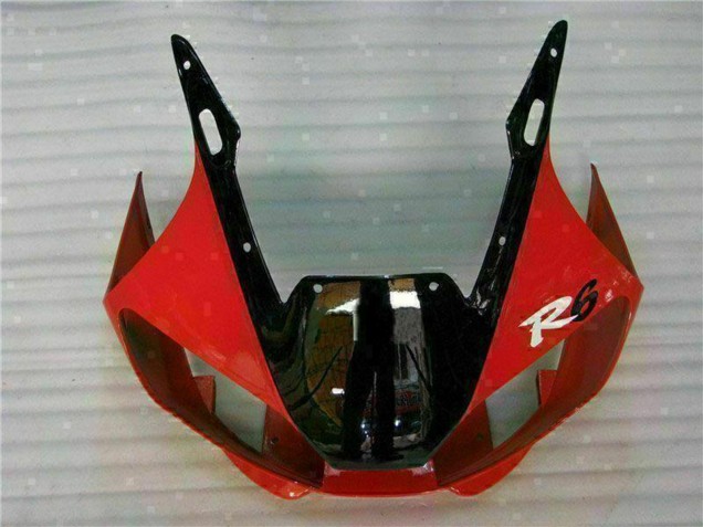 Carenado Moto Yamaha YZF R6 1998-2002 - Blanco Rojo Negro Brillante Baratos