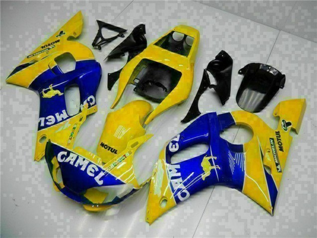 Carenados Moto Yamaha YZF R6 1998-2002 - Amarillo Azul Blanco Camello Motul Baratos