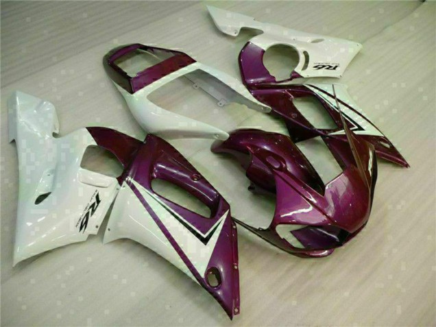 Carenados Moto Yamaha YZF R6 1998-2002 - Blanco Púrpura Baratos
