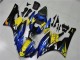 Carenados Moto Yamaha YZF R6 2006-2007 - Azul Amarillo Negro Brillante Tiburón Baratos