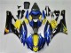 Carenados Moto Yamaha YZF R6 2006-2007 - Azul Amarillo Negro Brillante Tiburón Baratos