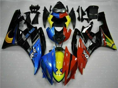 Carenados Moto Yamaha YZF R6 2006-2007 - Amarillo Azul Rojo Negro Brillante Tiburón Baratos