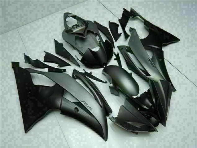 Carenados Moto Yamaha YZF R6 2008-2016 - Gris Negro Mate Baratos