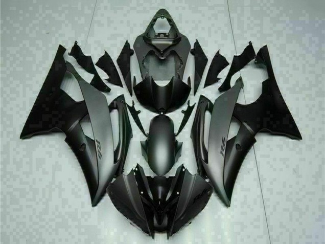Carenados Moto Yamaha YZF R6 2008-2016 - Gris Negro Mate Baratos
