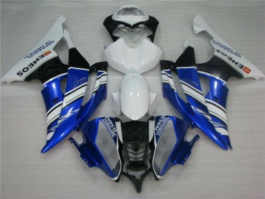 Carenados Moto Yamaha YZF R6 2008-2016 - Blanco Azul Negro ENEOS Semakin Didepan Baratos