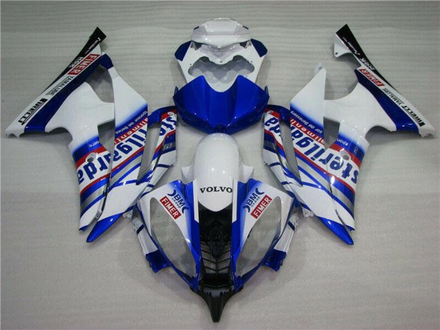 Carenados Moto Yamaha YZF R6 2008-2016 - Blanco Azul Rojo Sterilgarda Volvo Fimer Yamalube Baratos