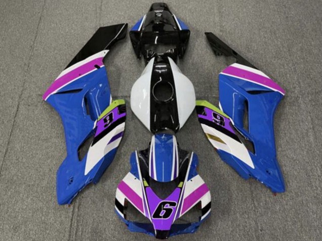 Carenados Moto Honda CBR1000RR 2004-2005 - Blanco Azul Púrpura Amarillo Negro Brillante 6 Baratos