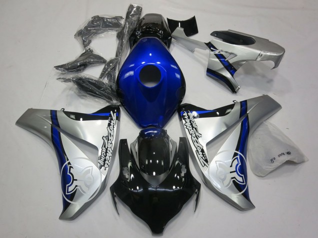 Carenados Moto Honda CBR1000RR 2006-2007 - Plata Azul Negro Brillante TBR Baratos