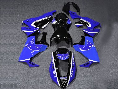 Carenados Moto Honda CBR1000RR 2017-2023 - Azul Blanco Negro Brillante Toro Baratos