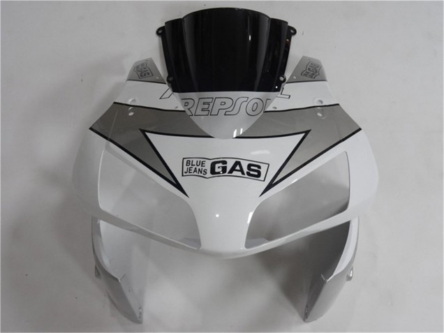 Carenado Moto Honda CBR600RR 2003-2004 - Blanco Plata Negro Repsol Baratos