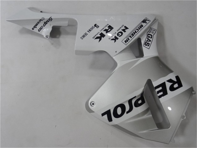 Carenado Moto Honda CBR600RR 2003-2004 - Blanco Plata Negro Repsol Baratos