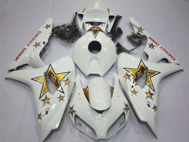 Carenados Moto Honda CBR1000RR 2006-2007 - Blanco Oro Estrella Energy Drink Baratos