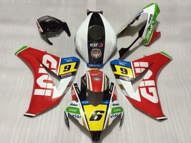 Carenados Moto Honda CBR1000RR 2008-2011 - Blanco Rojo Amarillo Verde Negro Givi 6 Baratos
