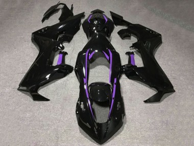 Carenados Moto Honda CBR1000RR 2017-2023 - Negro Brillante Púrpura Línea Baratos