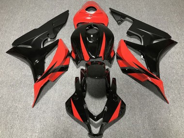 Carenados Moto Honda CBR600RR 2007-2008 - Rojo Negro Brillante Baratos