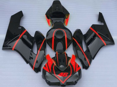 Carenados Moto Honda CBR1000RR 2004-2005 - Negro Brillante Rojo Baratos