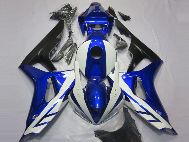 Carenado Moto Honda CBR1000RR 2006-2007 - Azul Blanco Negro Mate Baratos