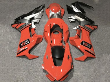 Carenados Moto Honda CBR1000RR 2017-2023 - Naranja Blanco Plata Negro Brillante DSI Baratos
