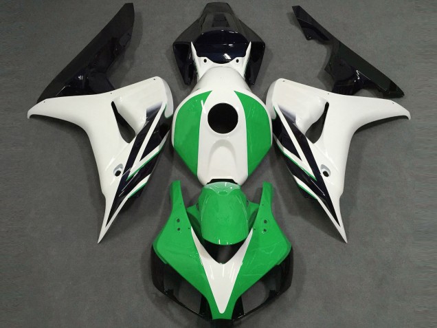 Carenados Moto Honda CBR1000RR 2006-2007 - Blanco Verde Negro Brillante Baratos