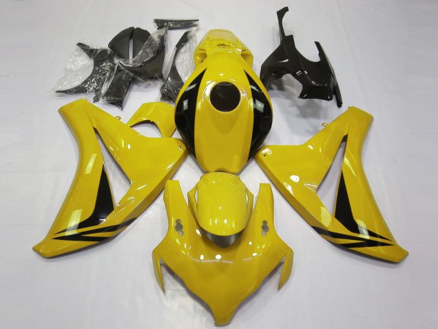 Carenados Moto Honda CBR1000RR 2008-2011 - Amarillo Negro Brillante OEM Estilo Baratos
