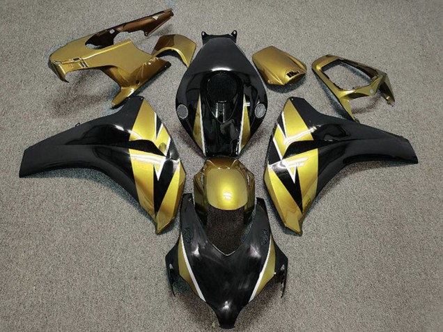 Carenado Moto Honda CBR1000RR 2008-2011 - Oro Negro Brillante Baratos