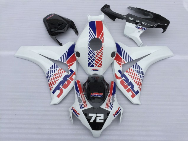 Carenados Moto Honda CBR1000RR 2008-2011 - Blanco Azul Rojo HRC 72 Baratos