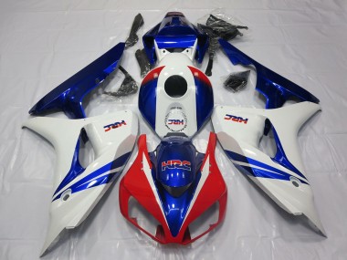 Carenado Moto Honda CBR1000RR 2006-2007 - Blanco Rojo Azul HRC OEM Estilo Baratos