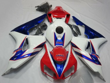 Carenados Moto Honda CBR1000RR 2006-2007 - Blanco Rojo Azul HRC OEM Estilo Baratos
