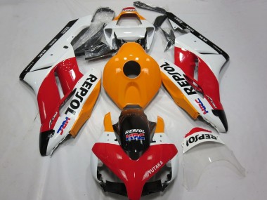 Carenado Moto Honda CBR1000RR 2004-2005 - Blanco Naranja Rojo Negro Brillante Repsol HRC Baratos
