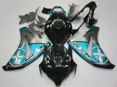 Carenados Moto Honda CBR1000RR 2008-2011 - Azul Claro Gris Negro Brillante Baratos