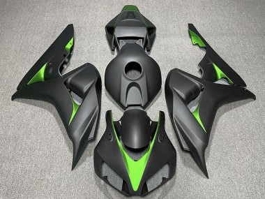 Carenados Moto Honda CBR1000RR 2006-2007 - Negro Mate Verde Baratos