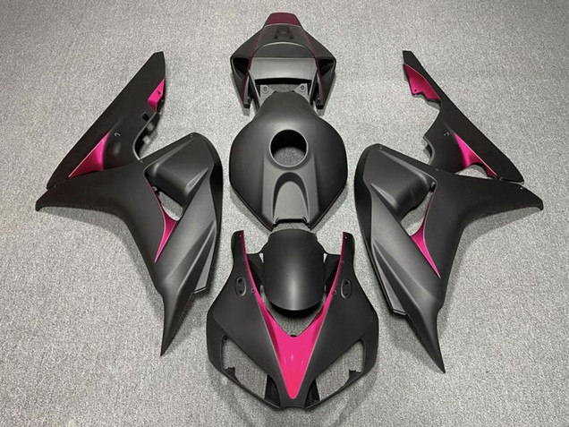 Carenados Moto Honda CBR1000RR 2006-2007 - Negro Mate Rosa Baratos