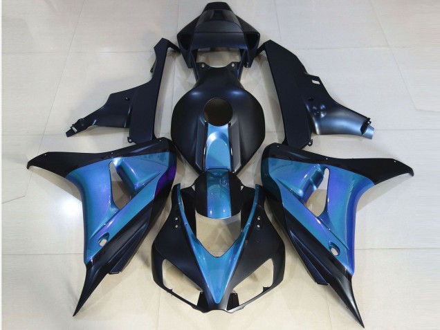Carenados Moto Honda CBR1000RR 2006-2007 - Azul Claro Azul Mate Oscuro Baratos