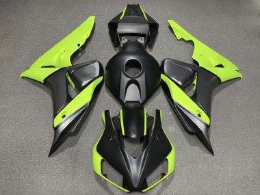 Carenados Moto Honda CBR1000RR 2006-2007 - Verde Negro Mate Baratos