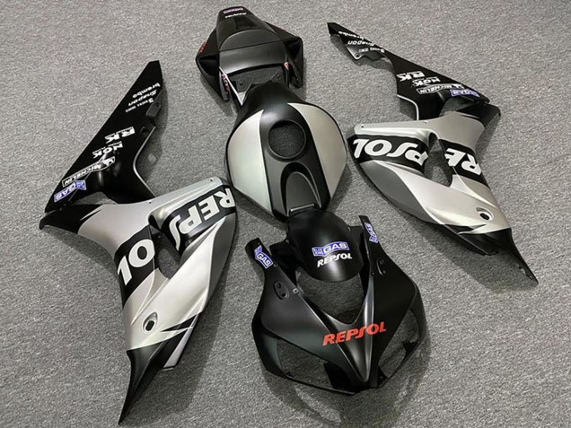 Carenados Moto Honda CBR1000RR 2006-2007 - Plata Negro Mate Repsol Baratos
