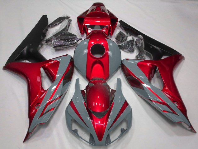 Carenados Moto Honda CBR1000RR 2006-2007 - Nardo Gris Rojo Negro Mate Baratos