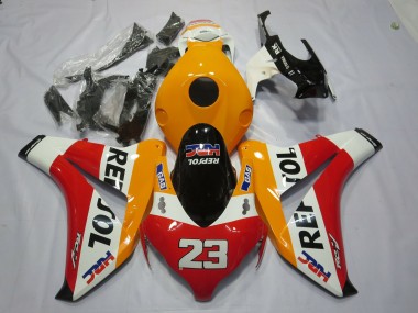 Carenados Moto Honda CBR1000RR 2008-2011 - Naranja Blanco Rojo Negro Brillante Repsol 23 Baratos