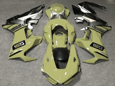 Carenados Moto Honda CBR1000RR 2017-2024 - Olive Blanco Plata Negro Brillante DSI Baratos
