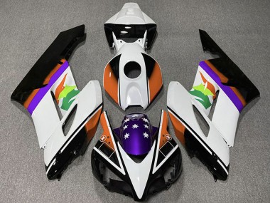 Carenados Moto Honda CBR1000RR 2004-2005 - Blanco Naranja Púrpura Negro Brillante Estrella Baratos