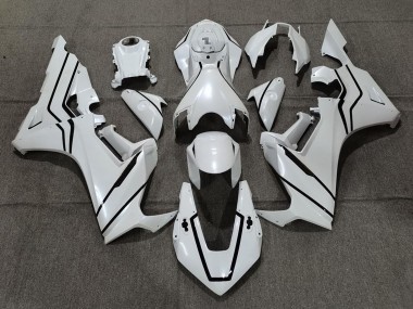 Carenados Moto Honda CBR1000RR 2017-2023 - Blanco Perla Negro Línea Baratos